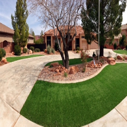 Faux Grass Sacaton, Arizona Paver Patio, Front Yard Landscape Ideas