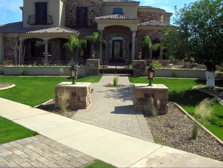 Fake Grass Carpet Clay Springs, Arizona Landscape Design, Front Yard Ideas