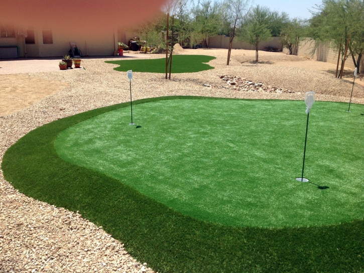 Fake Grass Eloy, Arizona Backyard Putting Green, Small Backyard Ideas