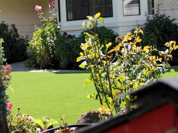 Faux Grass Tonopah, Arizona Paver Patio, Front Yard Design