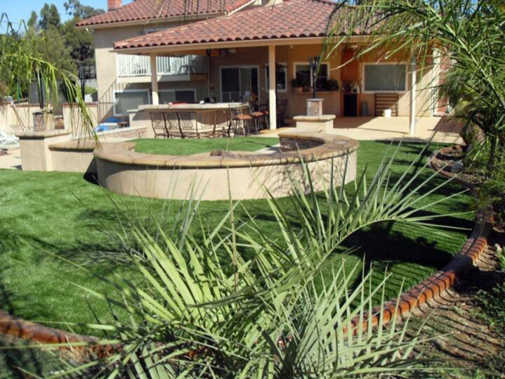 Plastic Grass Window Rock, Arizona Paver Patio, Backyard Landscape Ideas