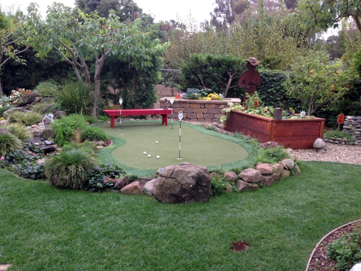 Synthetic Grass Peridot, Arizona Golf Green, Backyard Garden Ideas